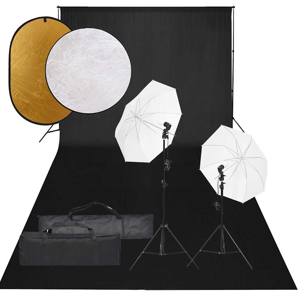 Fotostudioset met verlichtingsset, achtergrond en reflector is nu te koop bij PeponiXL, paradijselijk wonen!