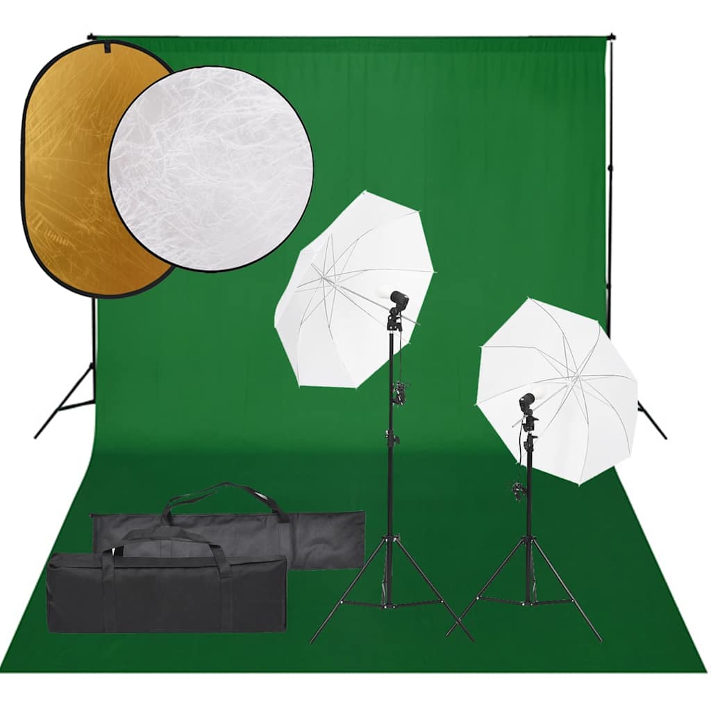Fotostudioset met verlichtingsset, achtergrond en reflector is nu te koop bij PeponiXL, paradijselijk wonen!