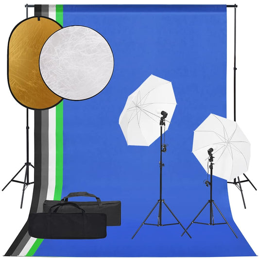 Fotostudioset met verlichtingsset, achtergrond en reflector is nu te koop bij PeponiXL, paradijselijk wonen!