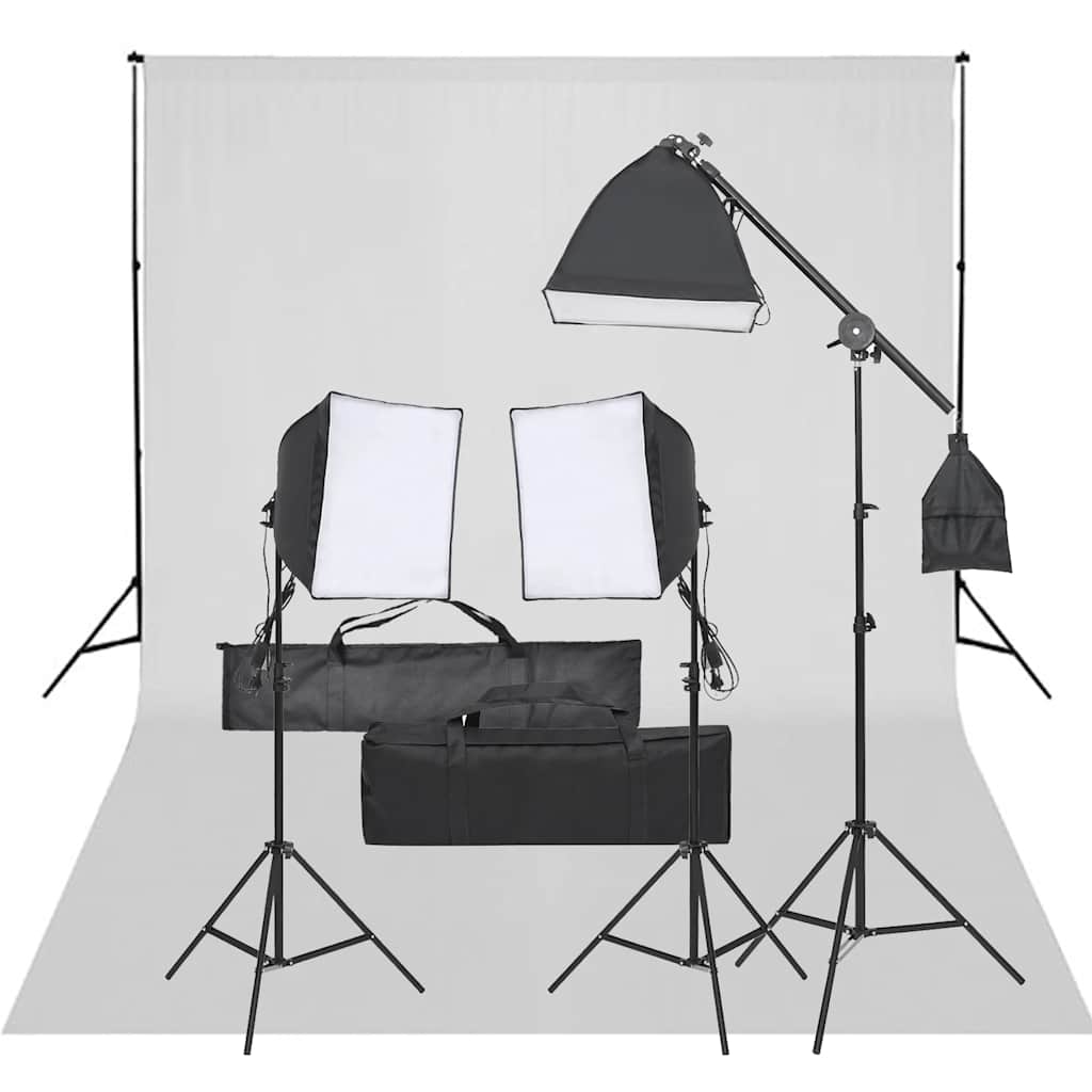 Fotostudioset met verlichtingsset en achtergrond is nu te koop bij PeponiXL, paradijselijk wonen!