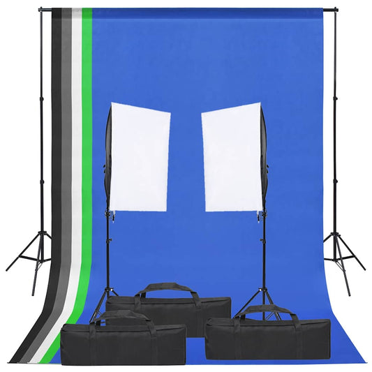 Fotostudioset met verlichtingsset en achtergrond is nu te koop bij PeponiXL, paradijselijk wonen!
