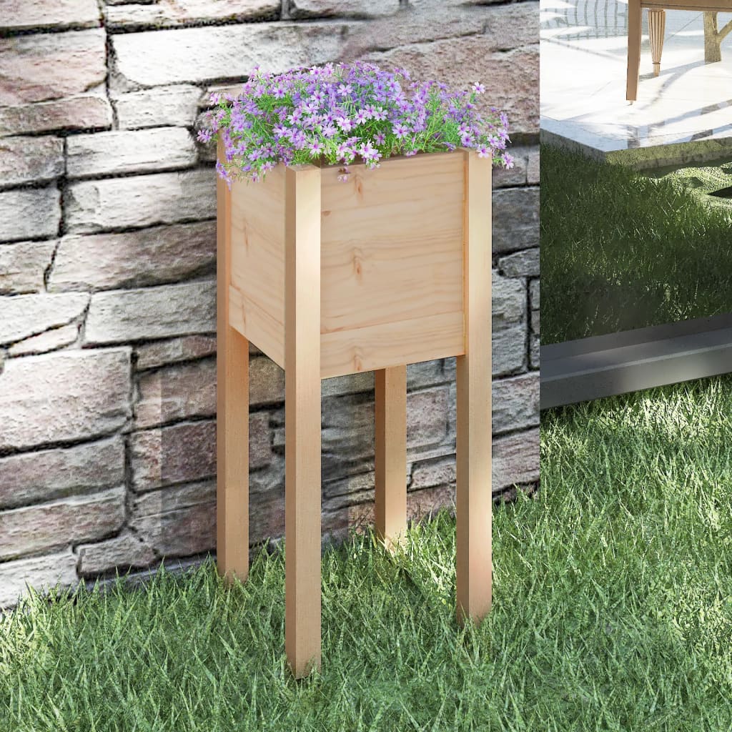 Plantenbak 31x31x70 cm massief grenenhout is nu te koop bij PeponiXL, paradijselijk wonen!