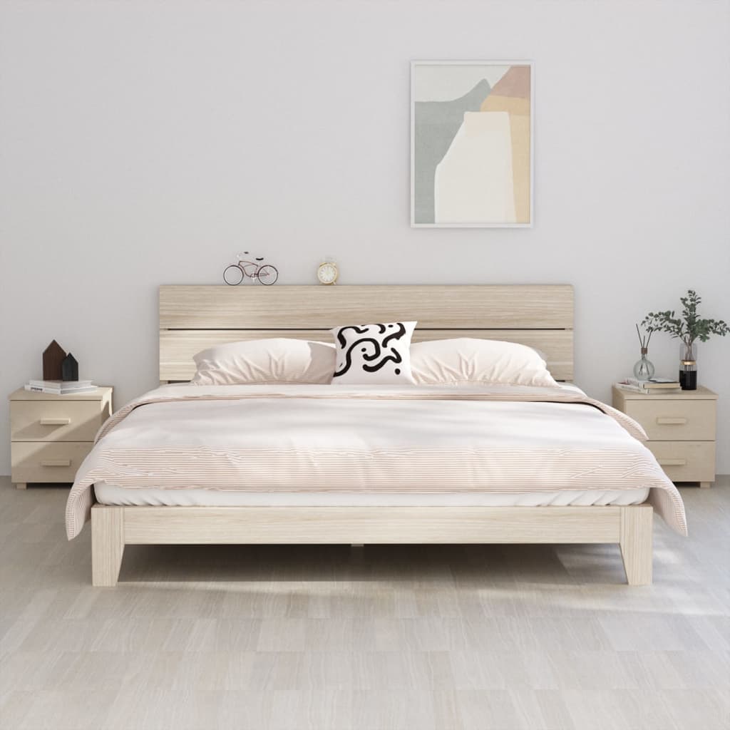 Nachtkastjes HAMAR 2 st 40x35x44,5 cm grenenhout honingbruin is nu te koop bij PeponiXL, paradijselijk wonen!