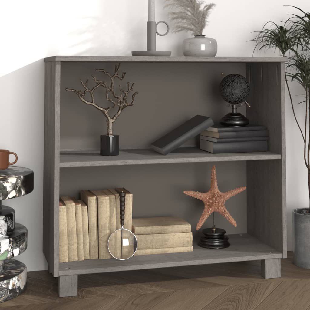 Dressoir HAMAR 85x35x80 cm massief grenenhout lichtgrijs is nu te koop bij PeponiXL, paradijselijk wonen!