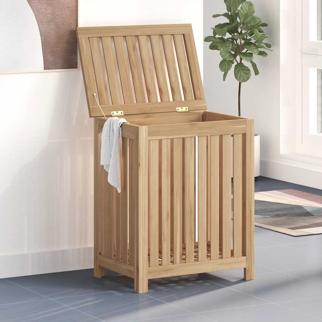 Wasmand 50x35x60 cm massief teakhout is nu te koop bij PeponiXL, paradijselijk wonen!