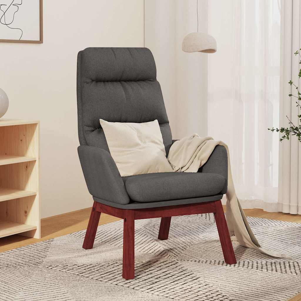 Relaxstoel stof donkergrijs is nu te koop bij PeponiXL, paradijselijk wonen!