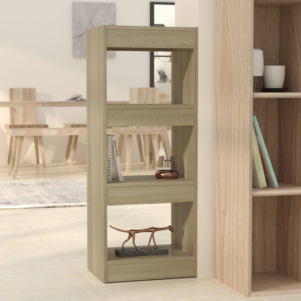 Boekenkast/kamerscherm 40x30x103 cm bewerkt hout sonoma eiken is nu te koop bij PeponiXL, paradijselijk wonen!