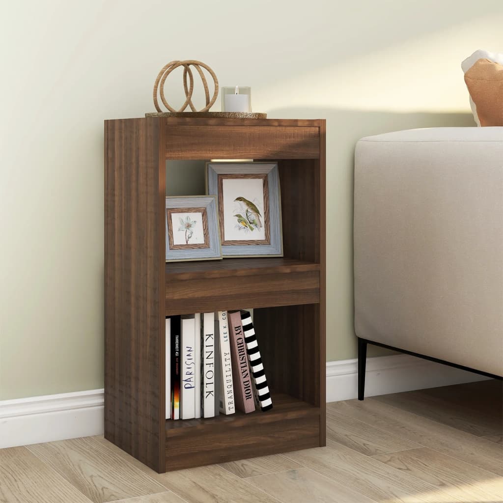 Boekenkast/kamerscherm 40x30x72 cm bruin eikenkleur is nu te koop bij PeponiXL, paradijselijk wonen!