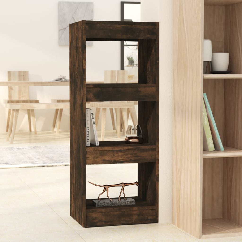 Boekenkast/kamerscherm 40x30x103 cm bewerkt hout gerookt eiken is nu te koop bij PeponiXL, paradijselijk wonen!