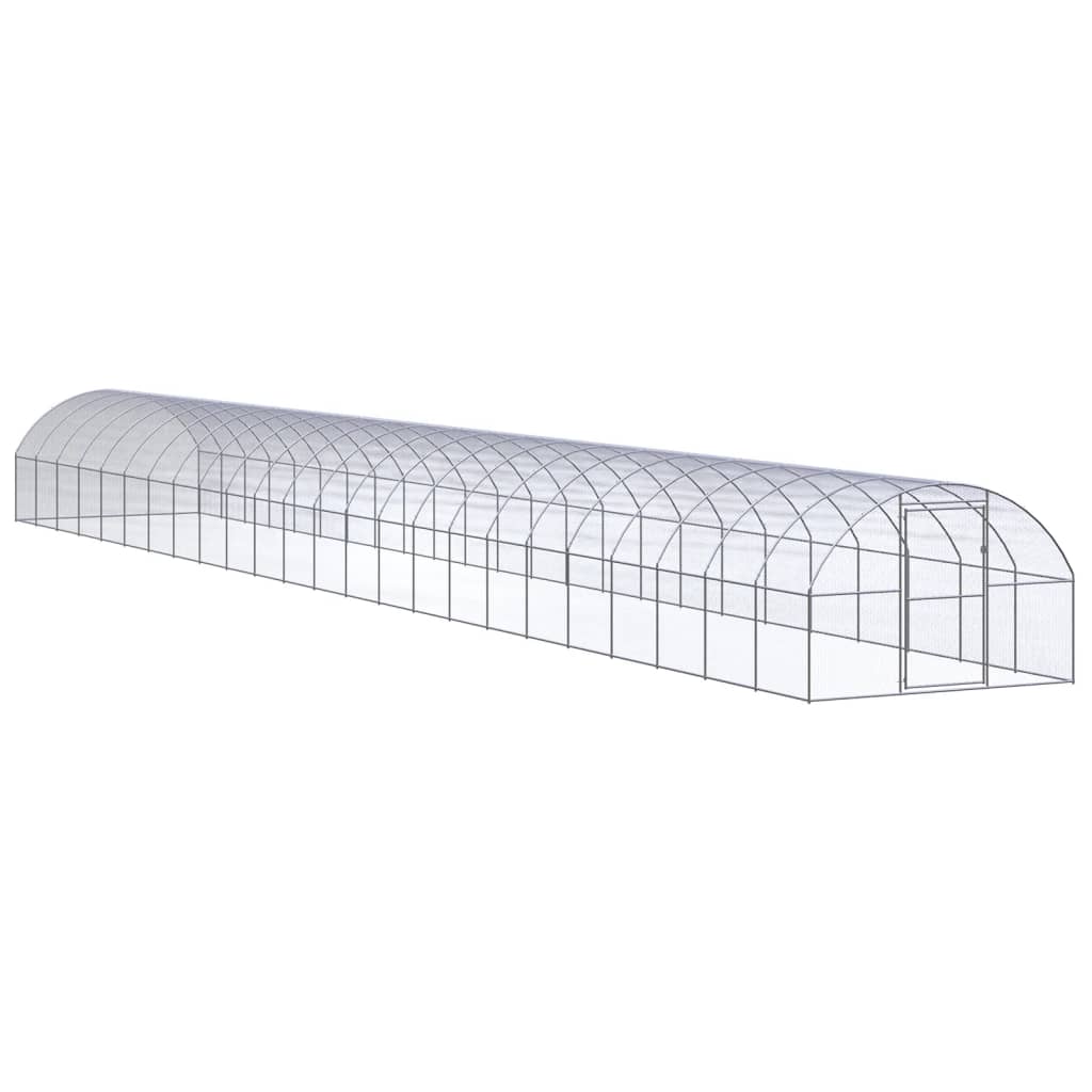 Kippenren 3x24x2 m gegalvaniseerd staal is nu te koop bij PeponiXL, paradijselijk wonen!