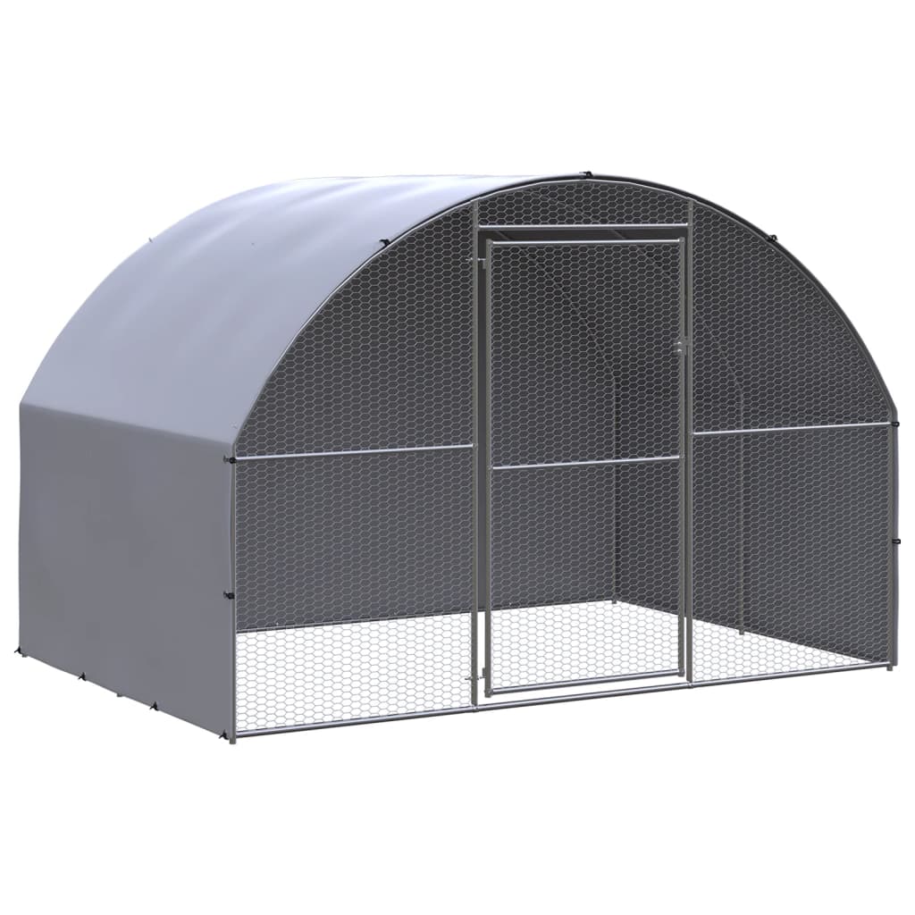 Kippenren 3x2x2 m gegalvaniseerd staal is nu te koop bij PeponiXL, paradijselijk wonen!