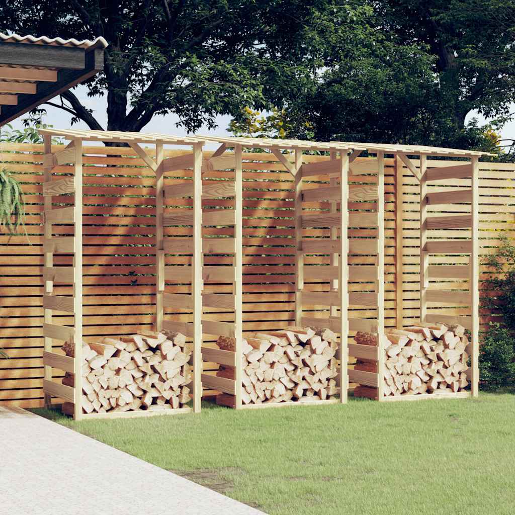 Pergola's met dak 3 st 100x90x200 cm geïmpregneerd grenenhout is nu te koop bij PeponiXL, paradijselijk wonen!