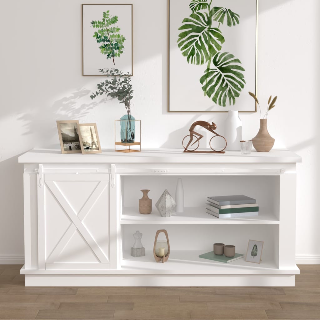 Ophangset voor minischuifdeur 200 cm koolstofstaal wit is nu te koop bij PeponiXL, paradijselijk wonen!