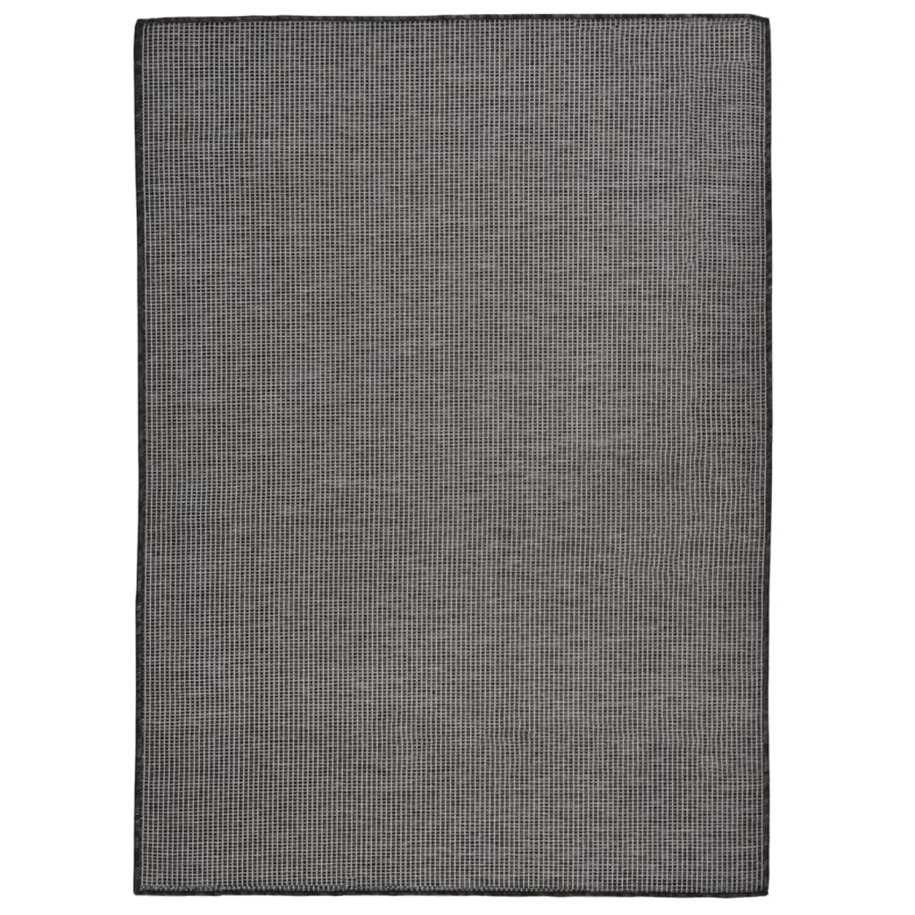 Buitenkleed platgeweven 200x280 cm grijs is nu te koop bij PeponiXL, paradijselijk wonen!