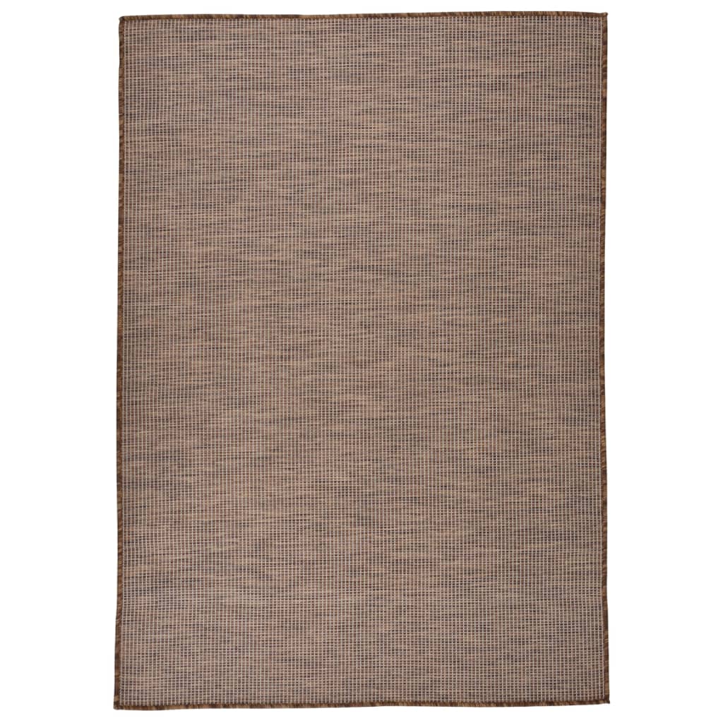 Buitenkleed platgeweven 160x230 cm bruin is nu te koop bij PeponiXL, paradijselijk wonen!
