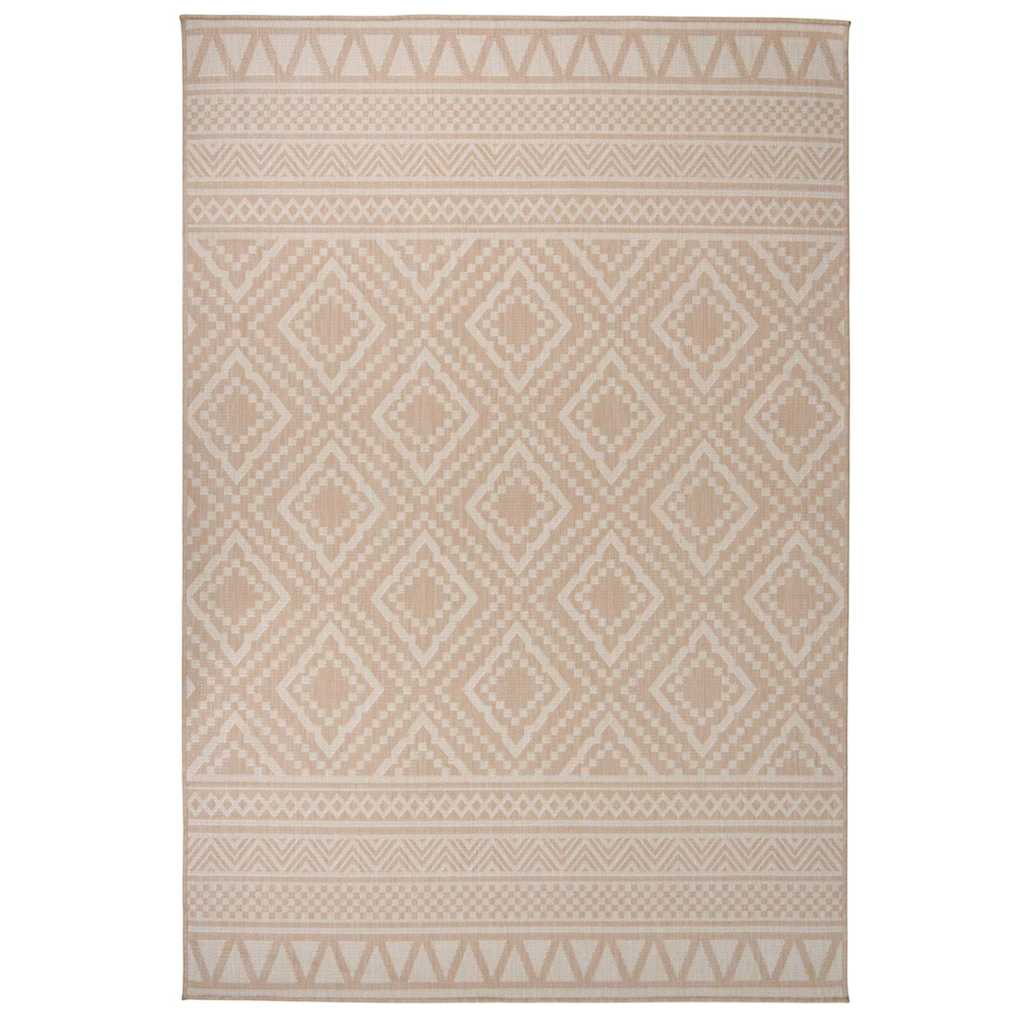 Buitenkleed met patroon platgeweven 160x230 cm bruin is nu te koop bij PeponiXL, paradijselijk wonen!