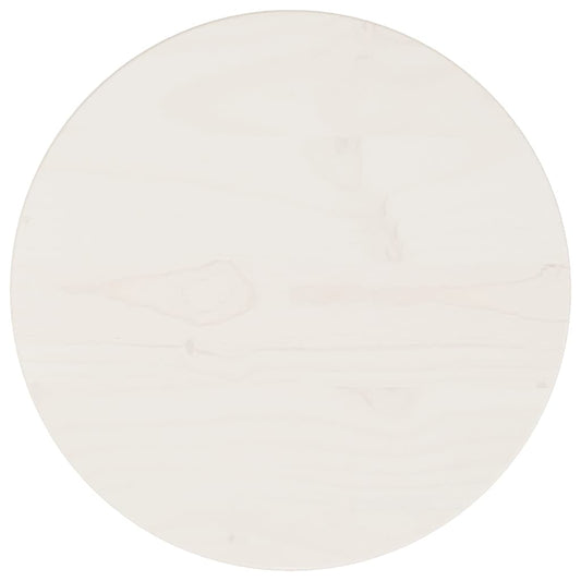 Tafelblad Ø30x2,5 cm massief grenenhout wit is nu te koop bij PeponiXL, paradijselijk wonen!
