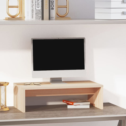 Monitorstandaard 50x27x15 cm massief grenenhout is nu te koop bij PeponiXL, paradijselijk wonen!