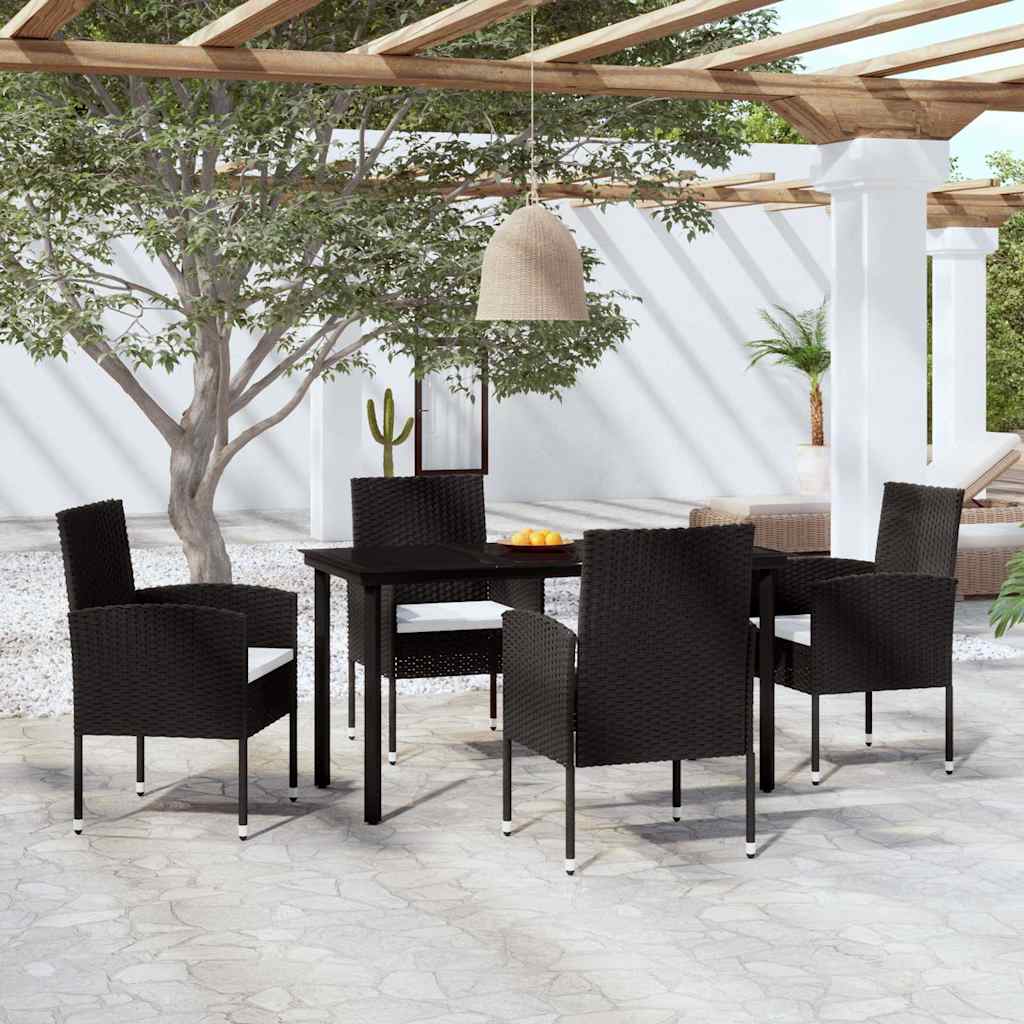 5-delige Tuinset zwart is nu te koop bij PeponiXL, paradijselijk wonen!