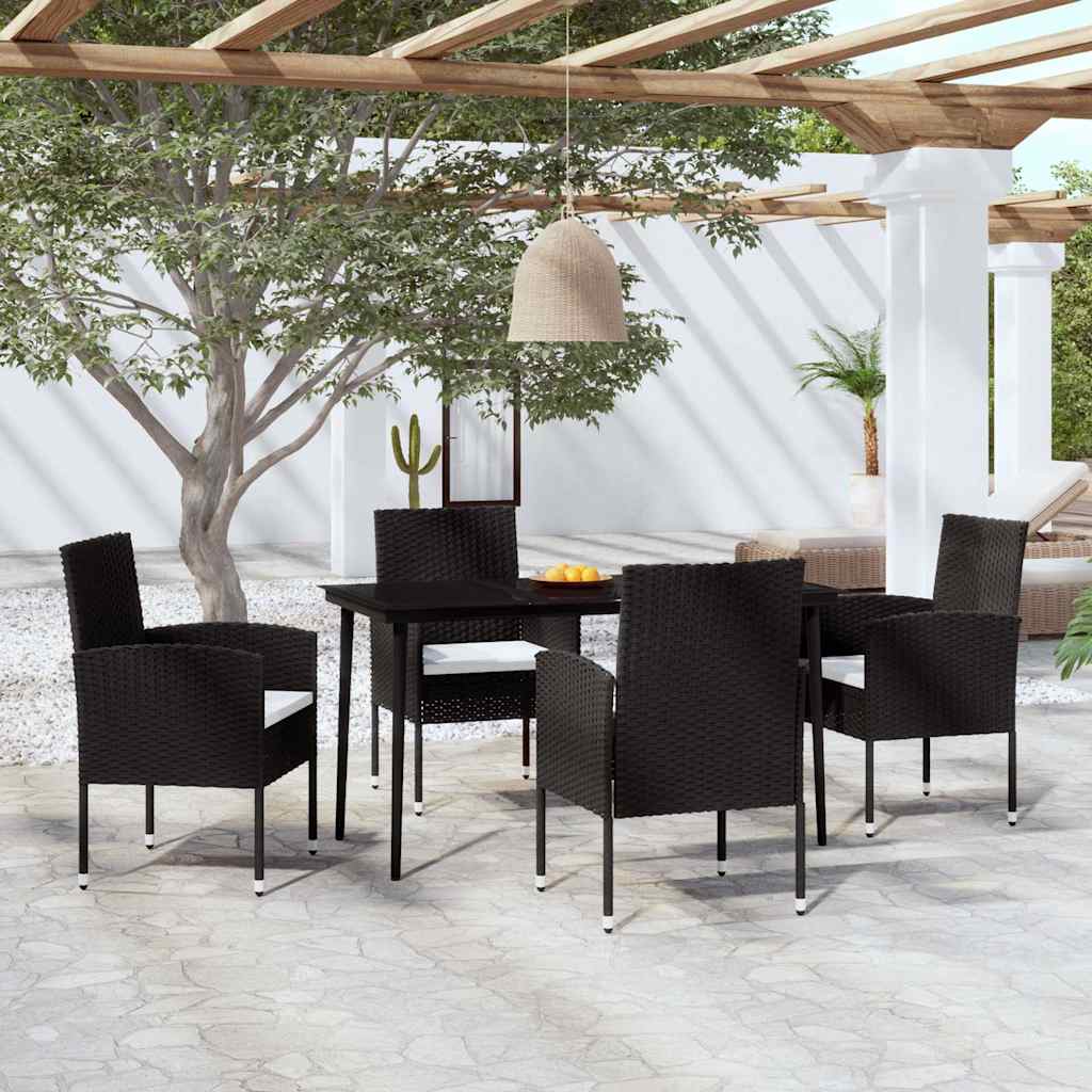 5-delige Tuinset zwart is nu te koop bij PeponiXL, paradijselijk wonen!