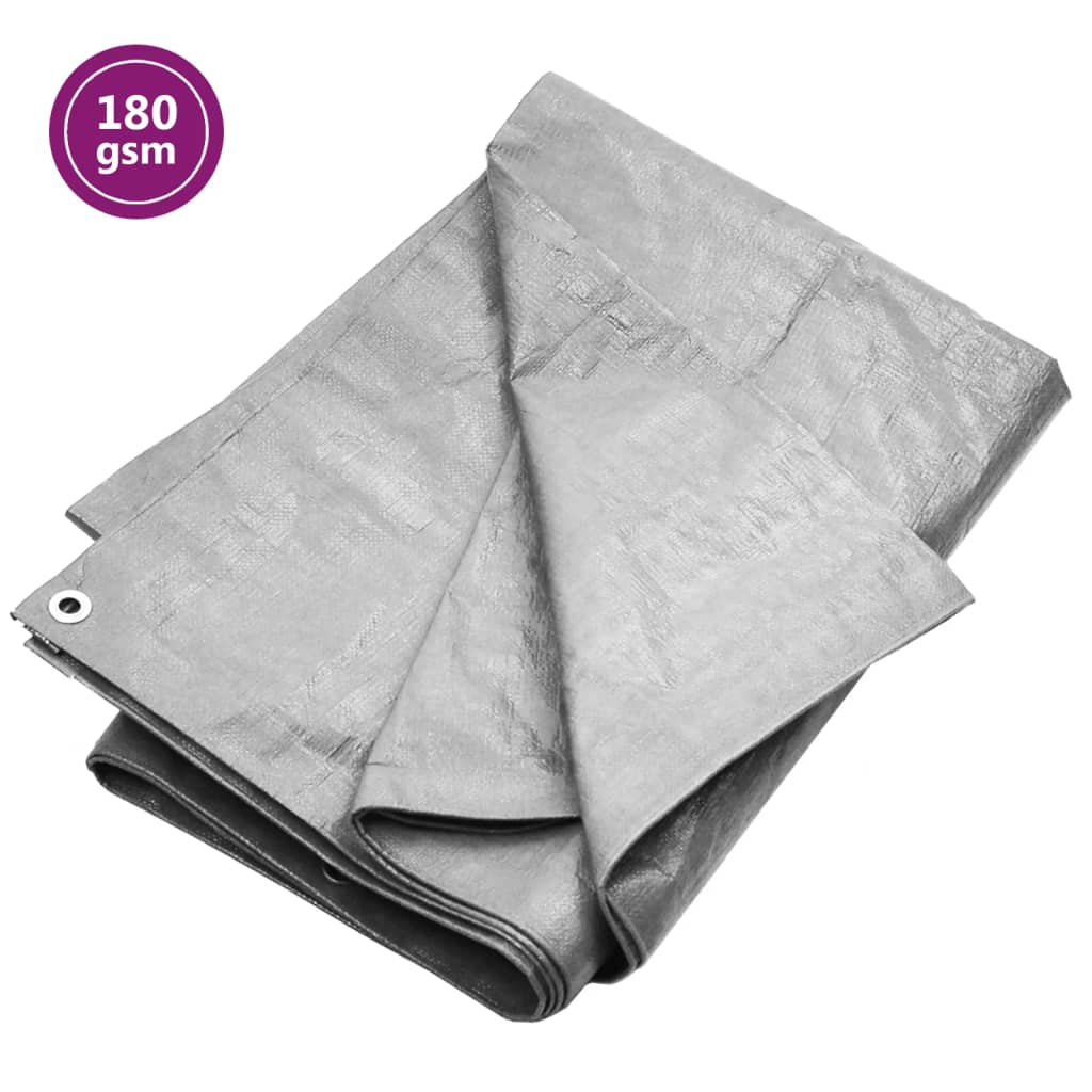 Dekzeil 180 g/m² 8x12 m HDPE grijs is nu te koop bij PeponiXL, paradijselijk wonen!