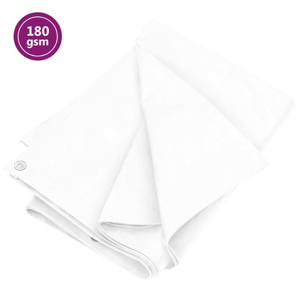 Dekzeil 180 g/m² 8x8 m HDPE wit is nu te koop bij PeponiXL, paradijselijk wonen!