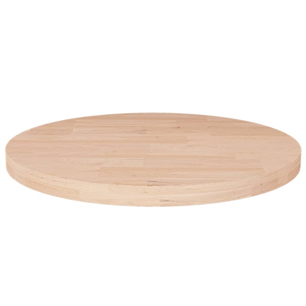 Tafelblad rond Ø30x2,5 cm onbehandeld massief eikenhout is nu te koop bij PeponiXL, paradijselijk wonen!