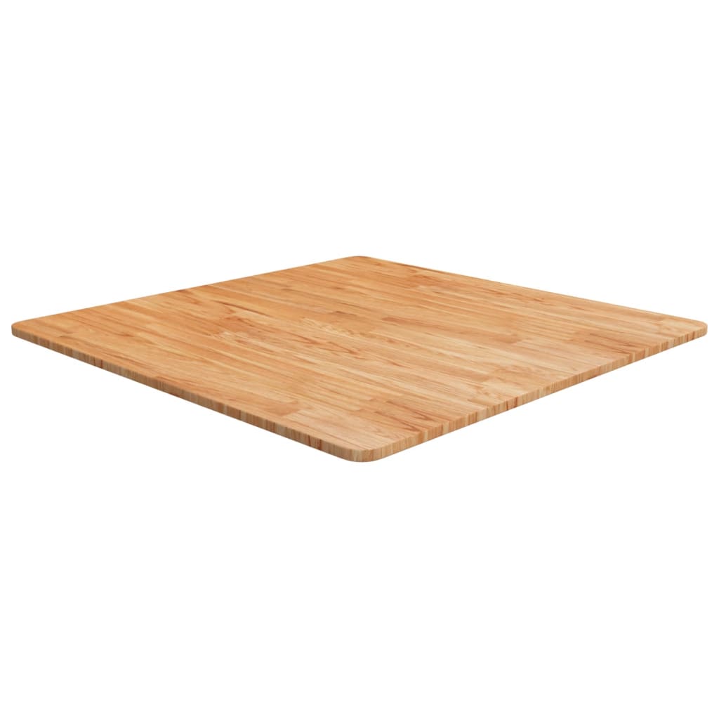 Tafelblad vierkant 80x80x1,5cm massief eiken lichtbruin is nu te koop bij PeponiXL, paradijselijk wonen!