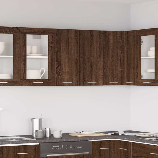 Bovenkast Lyon 60x31x60 cm bewerkt hout bruin eikenkleur is nu te koop bij PeponiXL, paradijselijk wonen!