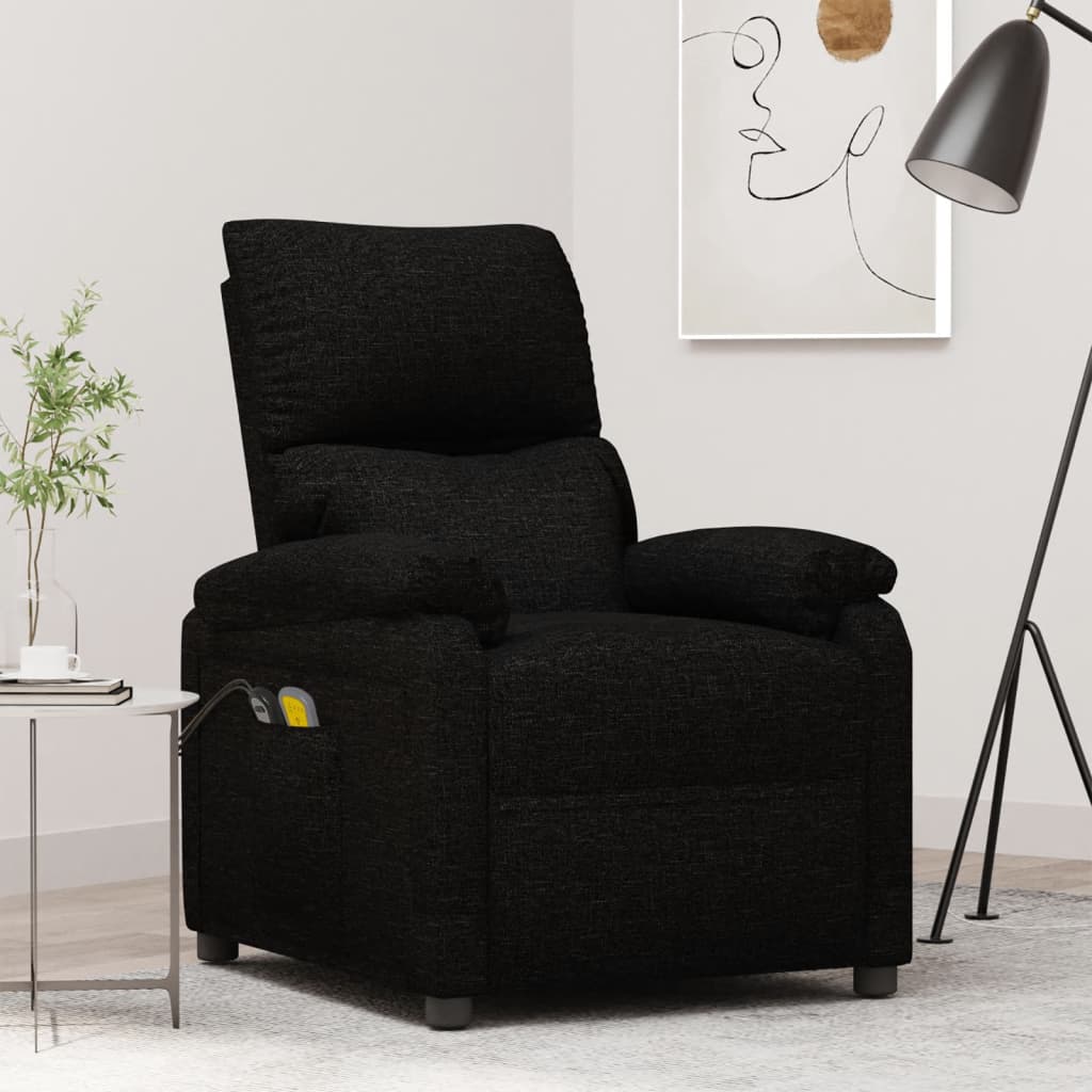 Massagestoel elektrisch stof zwart is nu te koop bij PeponiXL, paradijselijk wonen!