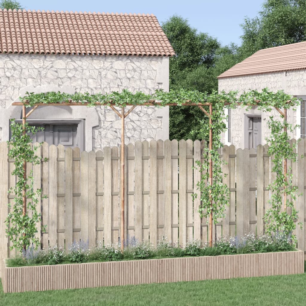 Pergola 385x40x205 cm bamboe is nu te koop bij PeponiXL, paradijselijk wonen!
