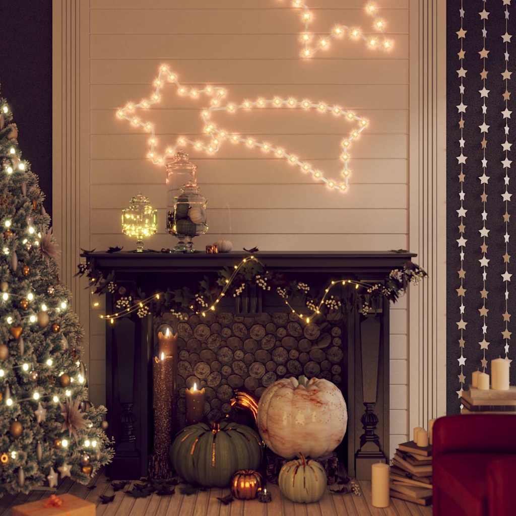 Kerstfiguur Ster met 48 warmwitte LED's 65x28 cm is nu te koop bij PeponiXL, paradijselijk wonen!