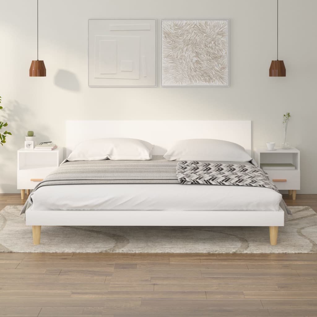 Nachtkastjes 2 st 40x35x47 cm wit is nu te koop bij PeponiXL, paradijselijk wonen!