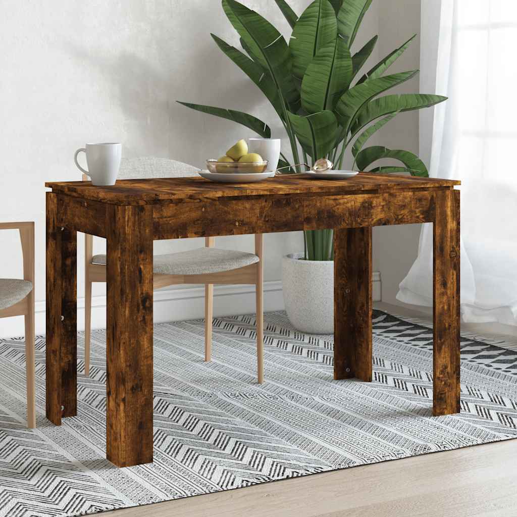 Eettafel 120x60x76 cm bewerkt hout gerookt eikenkleurig is nu te koop bij PeponiXL, paradijselijk wonen!