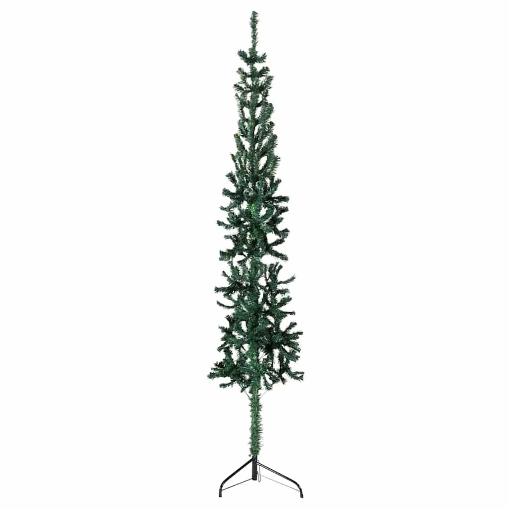 Kunstkerstboom half met standaard smal 240 cm groen is nu te koop bij PeponiXL, paradijselijk wonen!