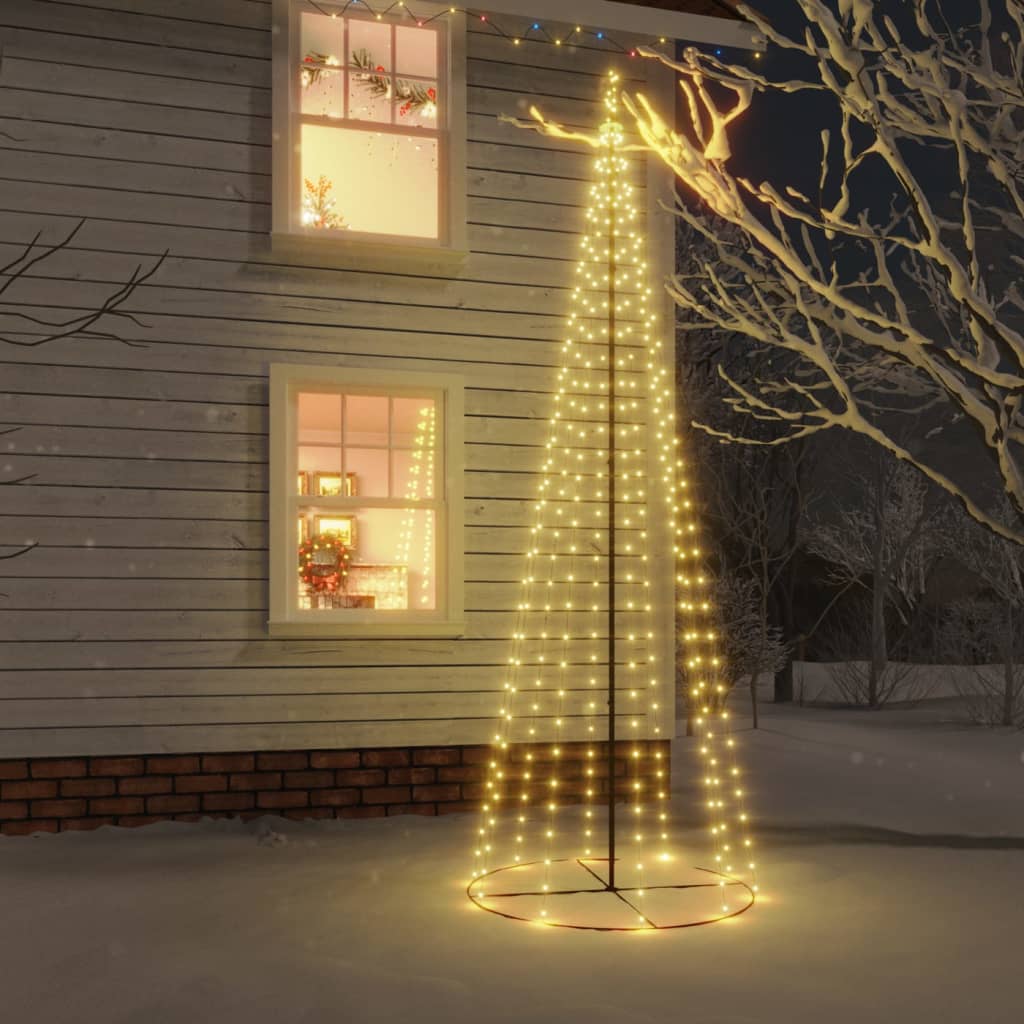 Kegelkerstboom 732 LED's warmwit 160x500 cm is nu te koop bij PeponiXL, paradijselijk wonen!