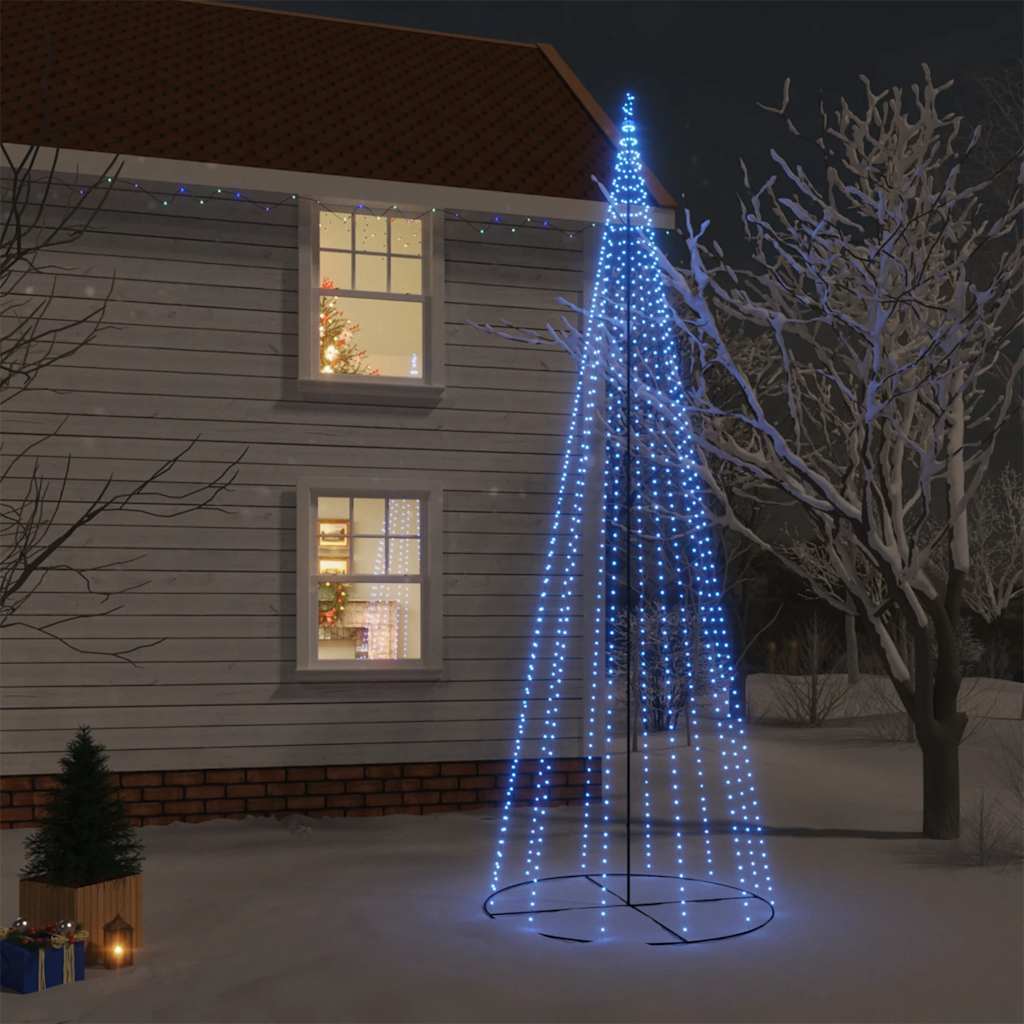 Kegelkerstboom 732 LED's blauw 160x500 cm is nu te koop bij PeponiXL, paradijselijk wonen!