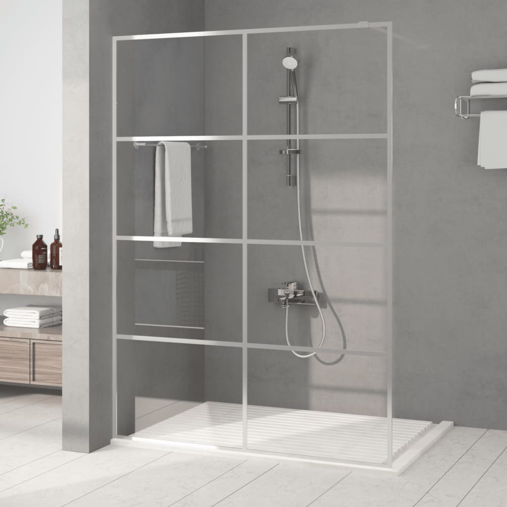 Inloopdouchewand 140x195 cm transparant ESG-glas zilverkleurig is nu te koop bij PeponiXL, paradijselijk wonen!