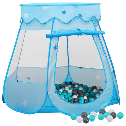 Kinderspeeltent met 250 ballen 102x102x82 cm blauw is nu te koop bij PeponiXL, paradijselijk wonen!