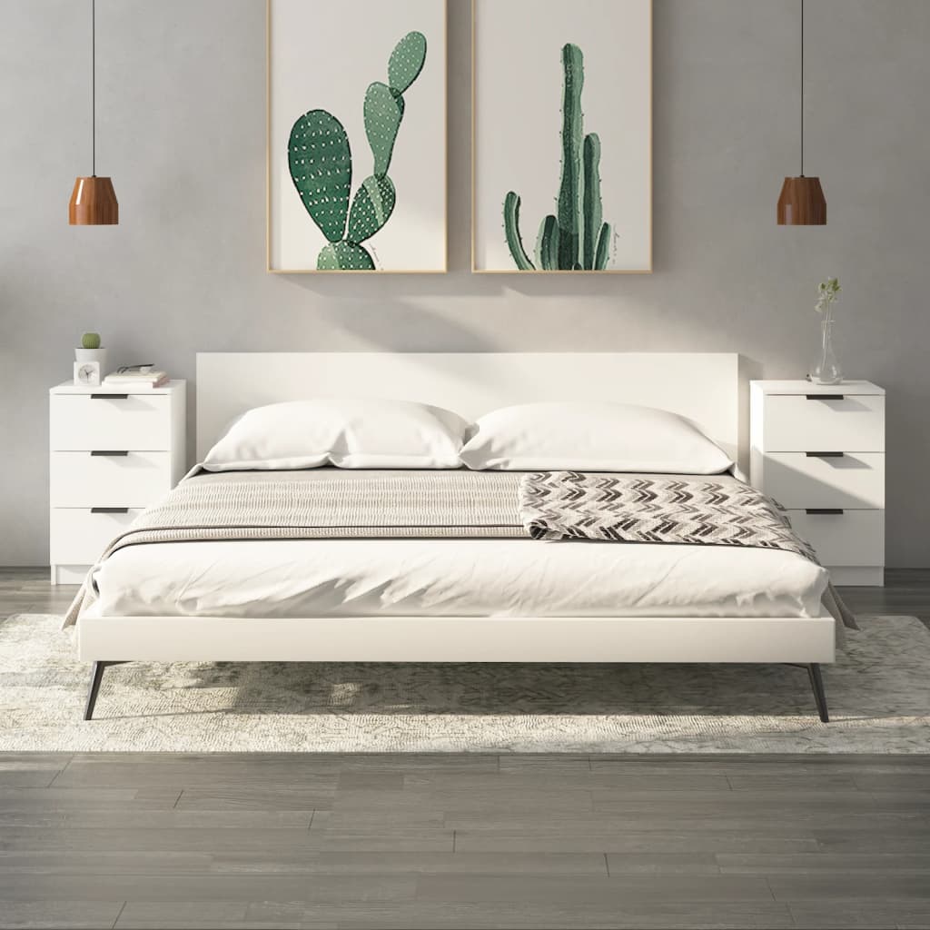 Nachtkastjes 2 st 40x36x65 cm wit is nu te koop bij PeponiXL, paradijselijk wonen!