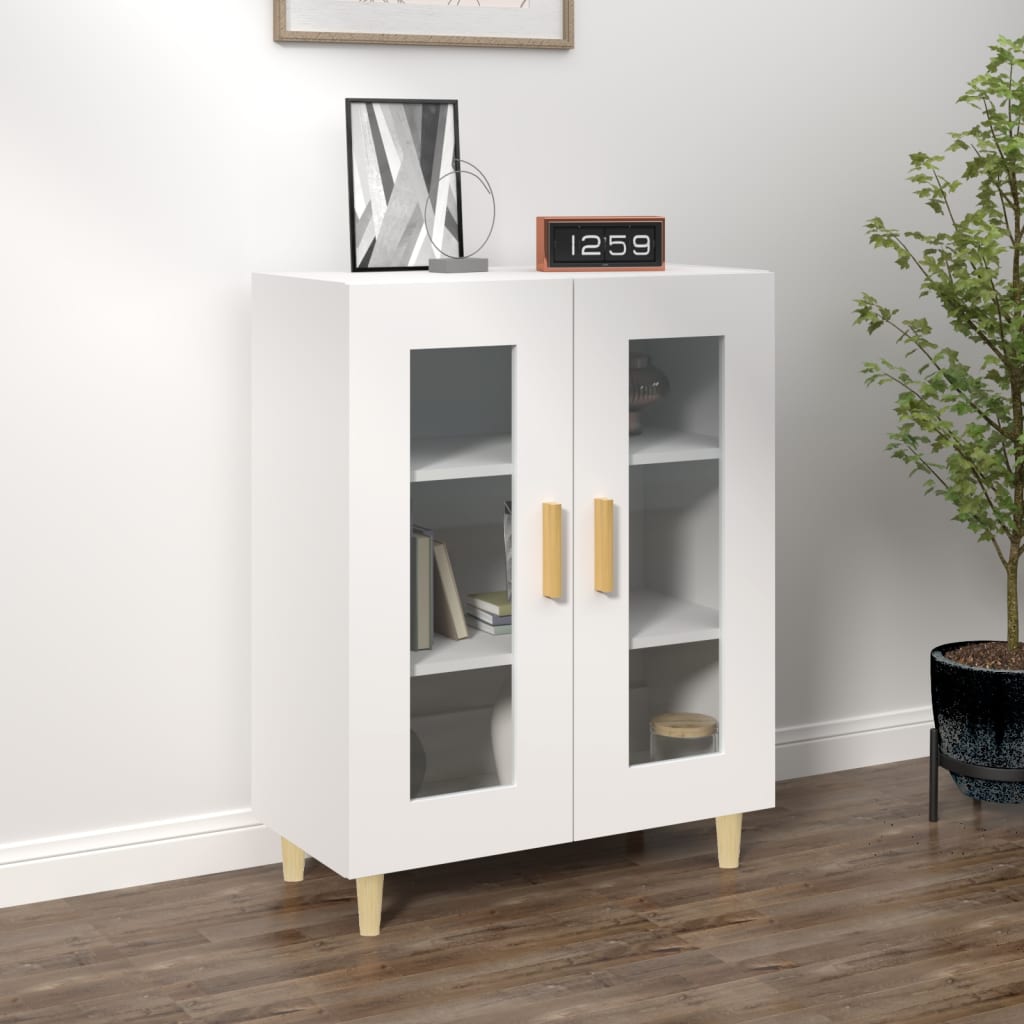 Dressoir 69,5x34x90 cm bewerkt hout wit is nu te koop bij PeponiXL, paradijselijk wonen!