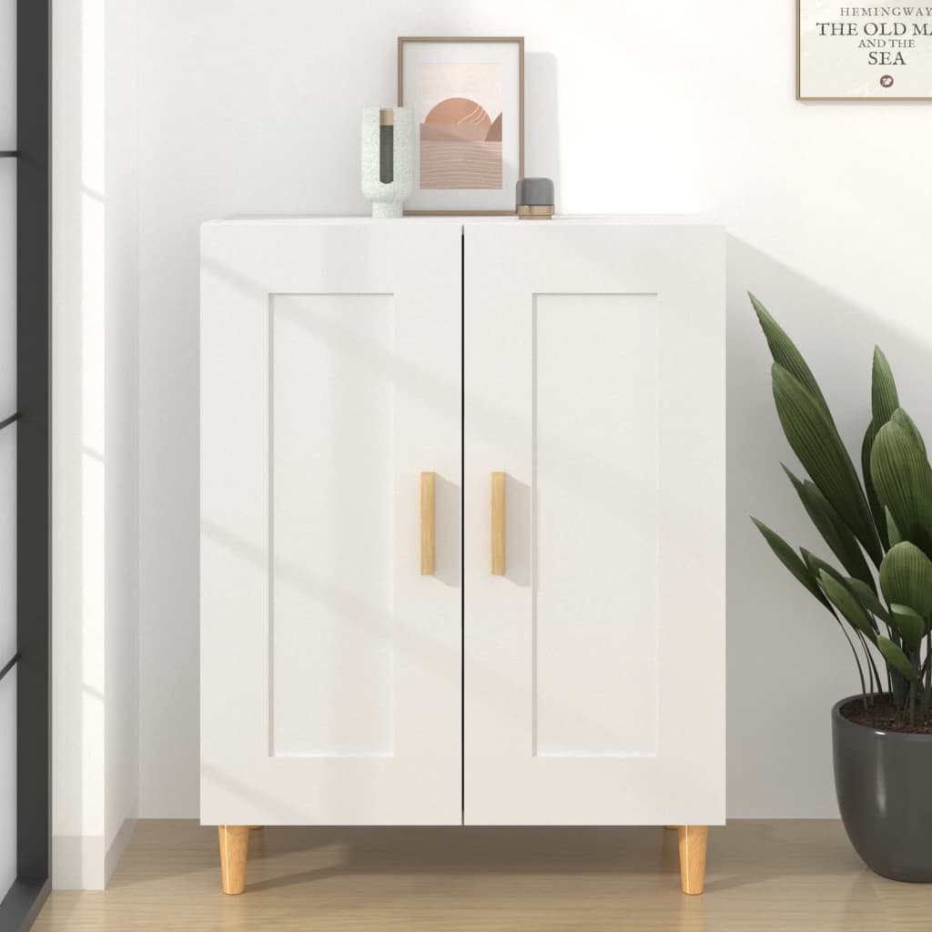Dressoir 69,5x34x90 cm bewerkt hout wit is nu te koop bij PeponiXL, paradijselijk wonen!