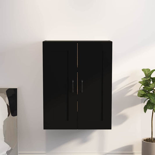 Hangkast 69,5x32,5x90 cm zwart is nu te koop bij PeponiXL, paradijselijk wonen!