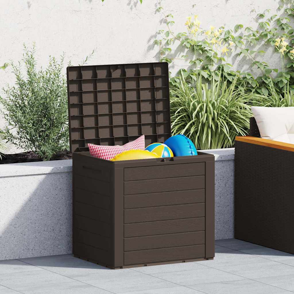 Tuinbox 58,5x46x55 cm polypropeen bruin is nu te koop bij PeponiXL, paradijselijk wonen!