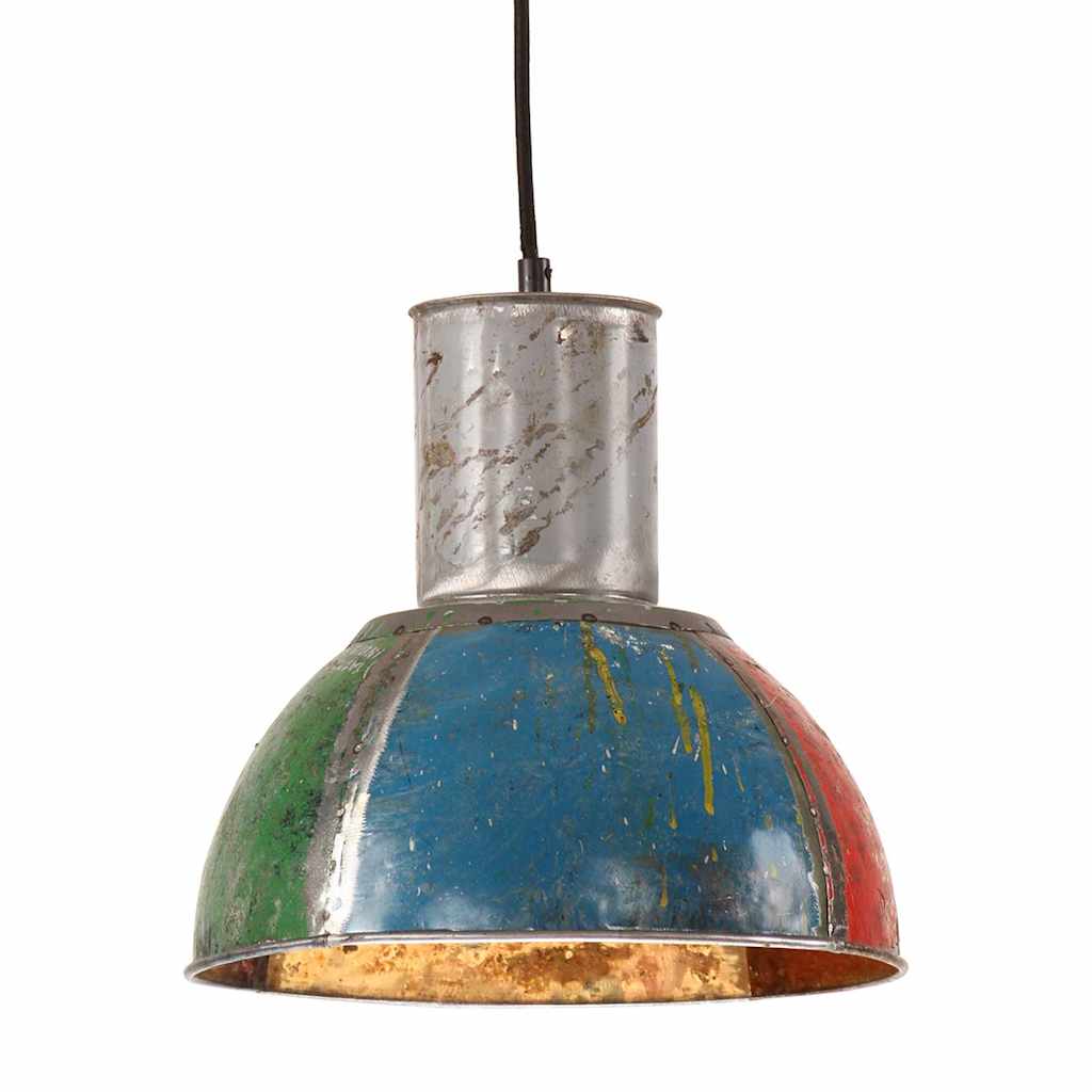 Hanglamp industrieel rond 25 W E27 28,5 cm meerkleurig is nu te koop bij PeponiXL, paradijselijk wonen!