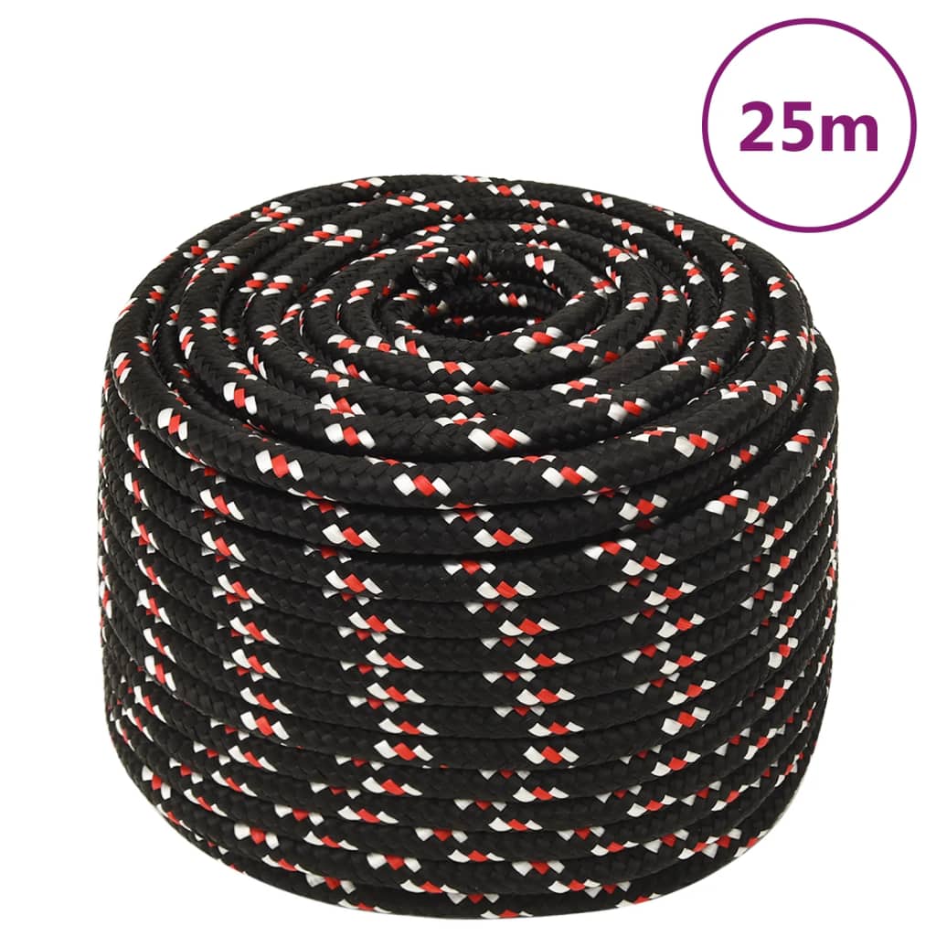 Boot touw 12 mm 25 m polypropyleen zwart is nu te koop bij PeponiXL, paradijselijk wonen!