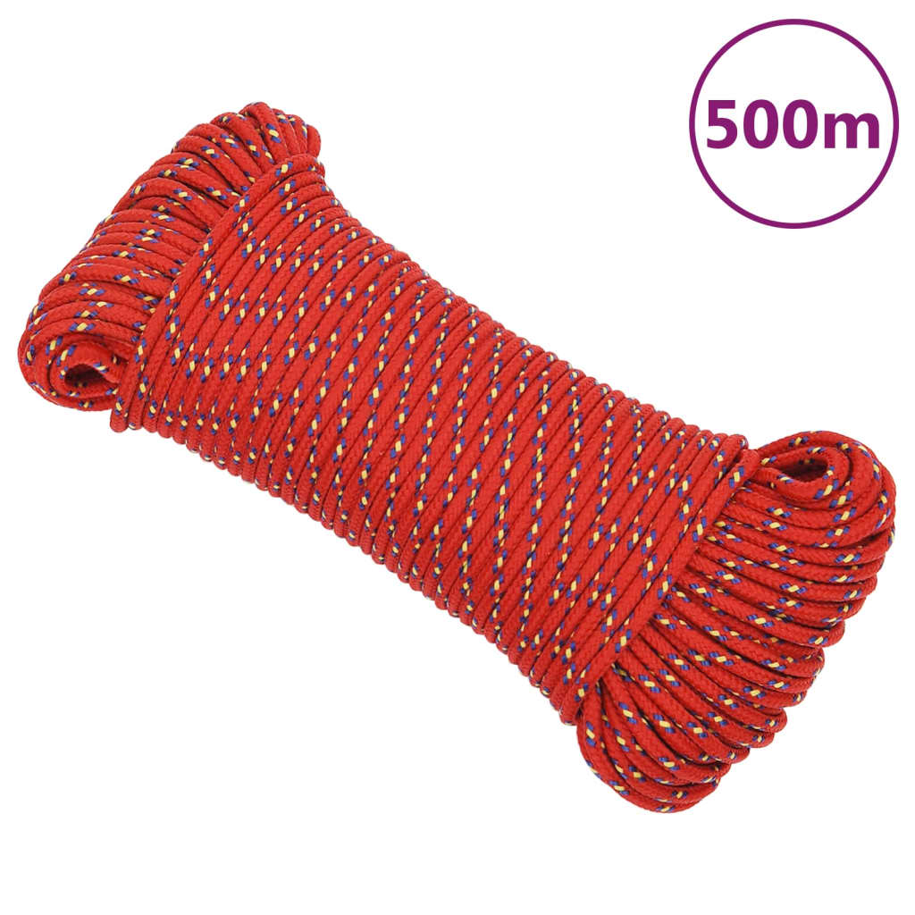 Boottouw 5 mm 500 m polypropyleen rood is nu te koop bij PeponiXL, paradijselijk wonen!