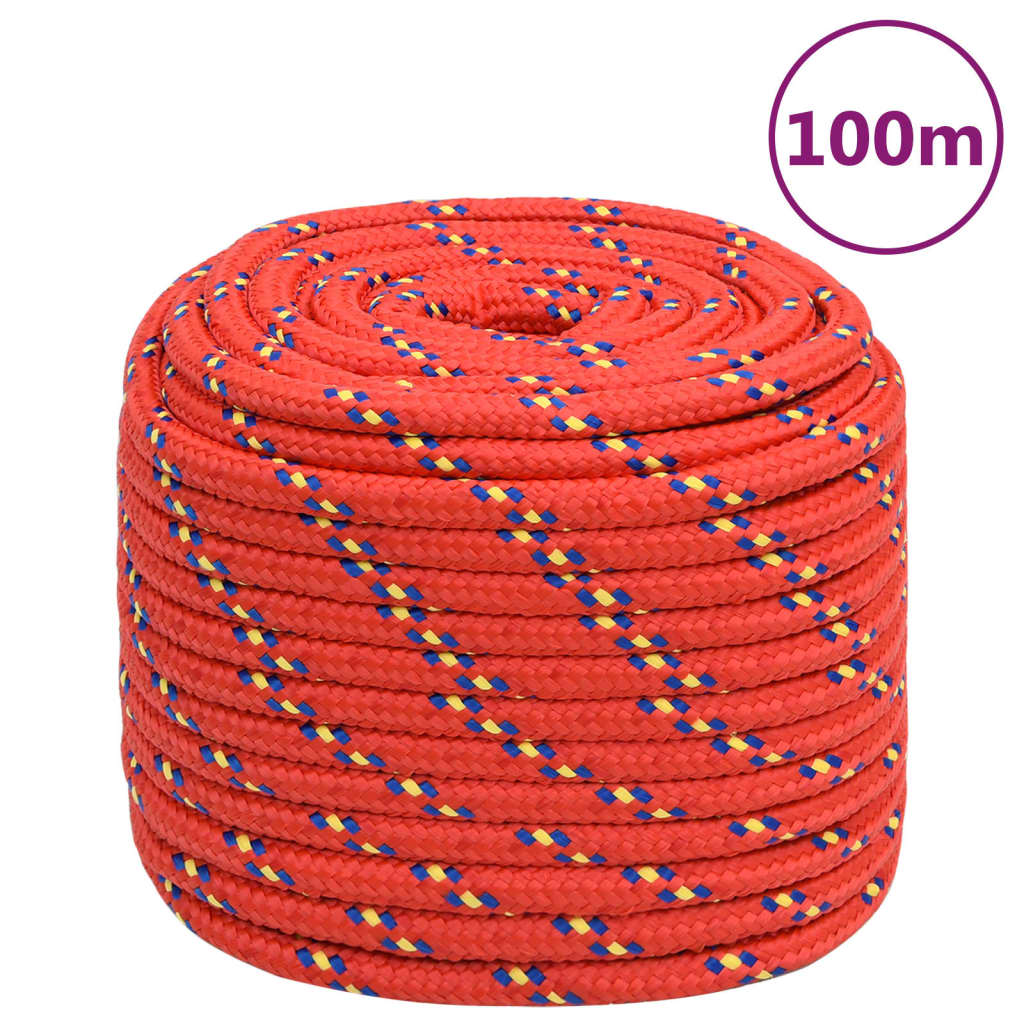 Boottouw 16 mm 100 m polypropyleen rood is nu te koop bij PeponiXL, paradijselijk wonen!
