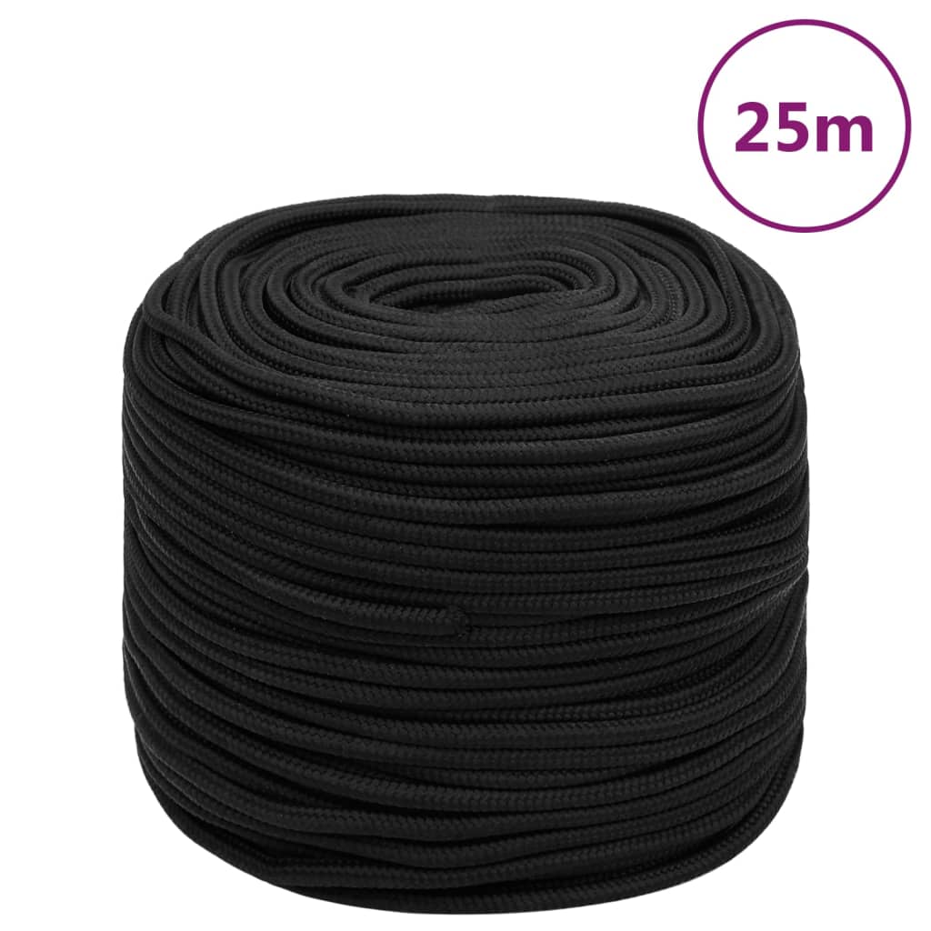 Boottouw 6 mm 25 m polypropeen zwart is nu te koop bij PeponiXL, paradijselijk wonen!