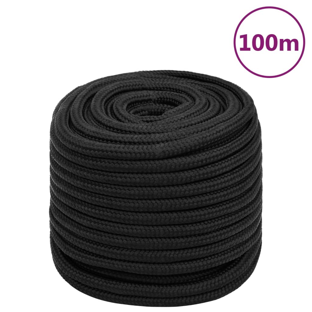 Boottouw 16 mm 100 m polypropeen zwart is nu te koop bij PeponiXL, paradijselijk wonen!